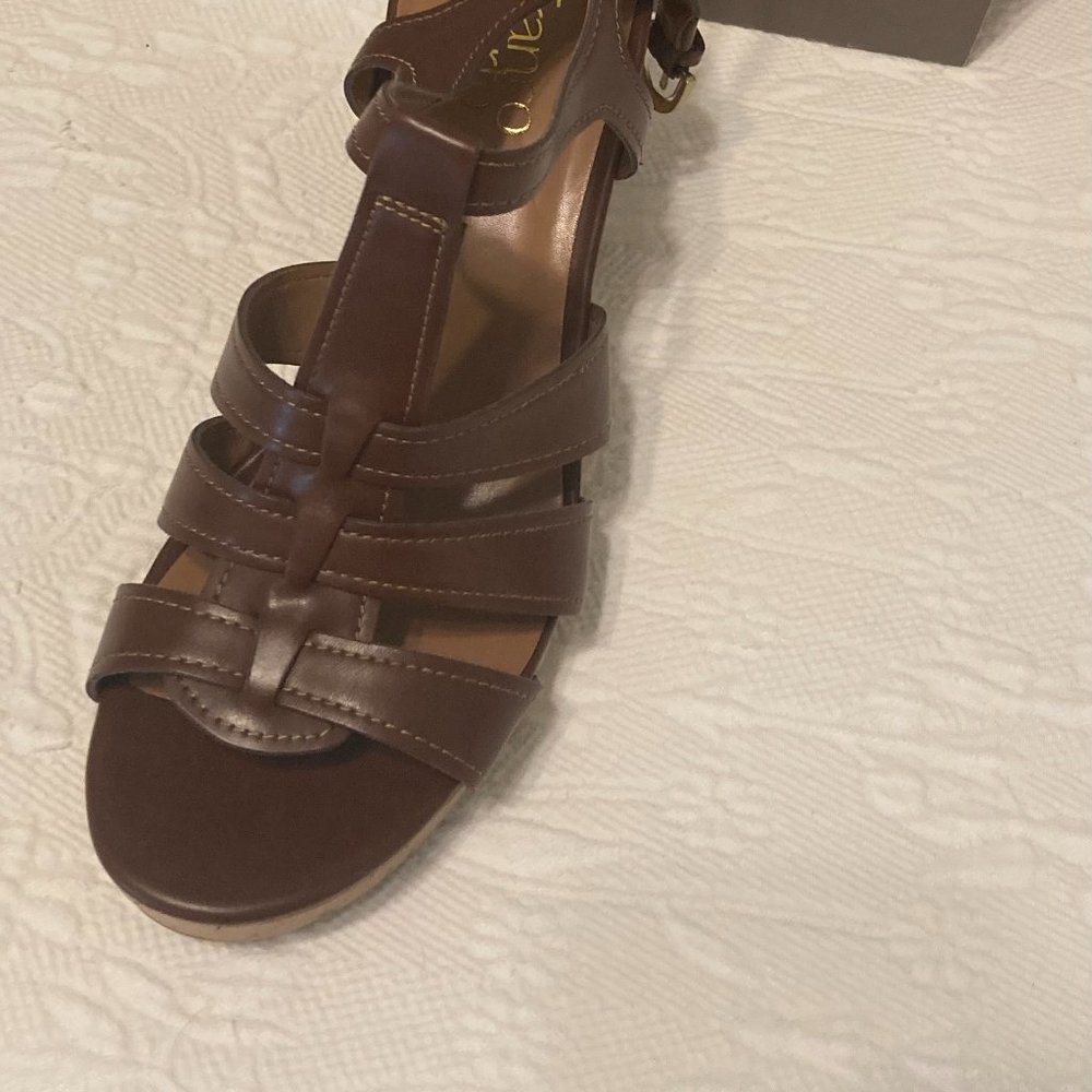 Franco Sarto MaryBeth Wedge Women's Sandals Size 9 M - Picture 4 of 7